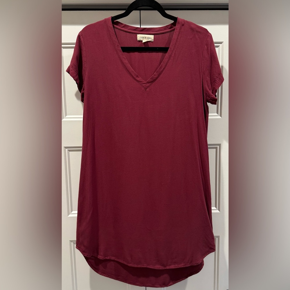 Cloth and Stone burgundy dress